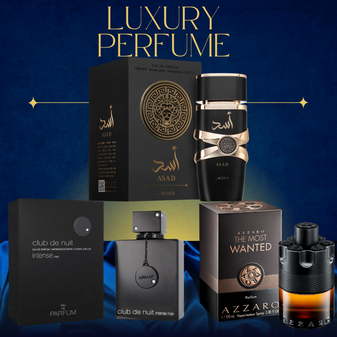 COMBO HOMBRE DE LUJO -🔥 ASAD, CLUB DE NUIT INTENSE Y AZZARO THE MOST WANTED🔥 + REGALO - PAGA 1 Y CONSIGUE 3